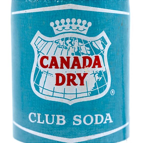 Canada Dry Club Soda 7oz Vintage Empty Glass Bottle - Picture 3 of 7